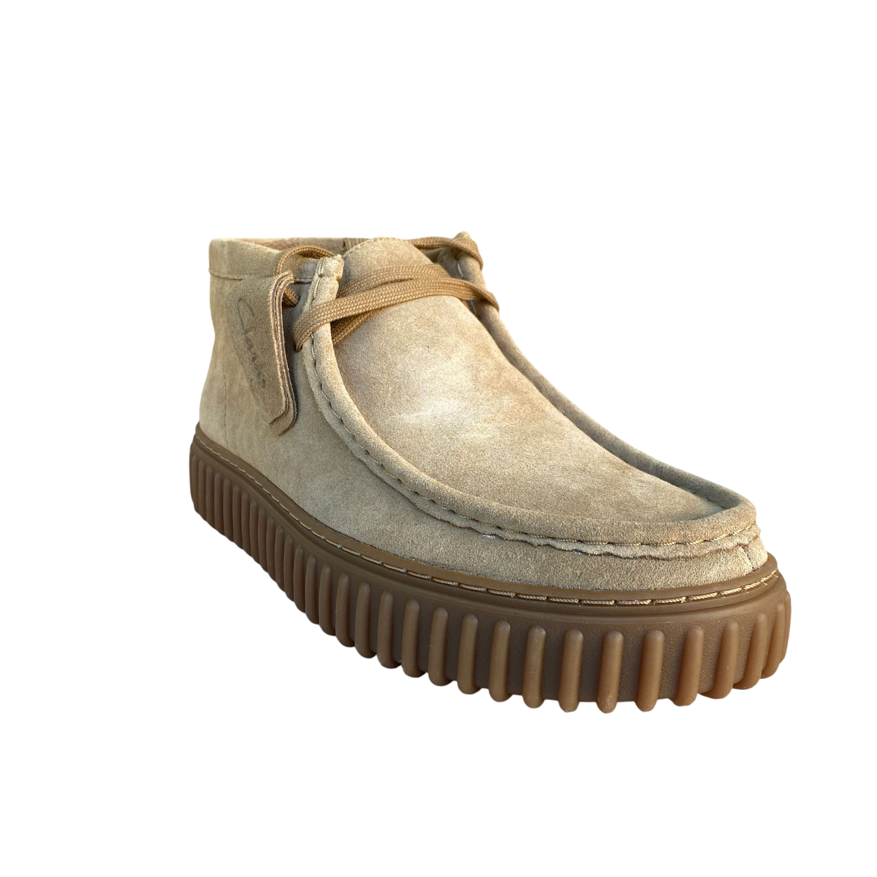 Clarks stivaletto in pelle scamosciata da uomo Torhill HI 173663 sabbia scura