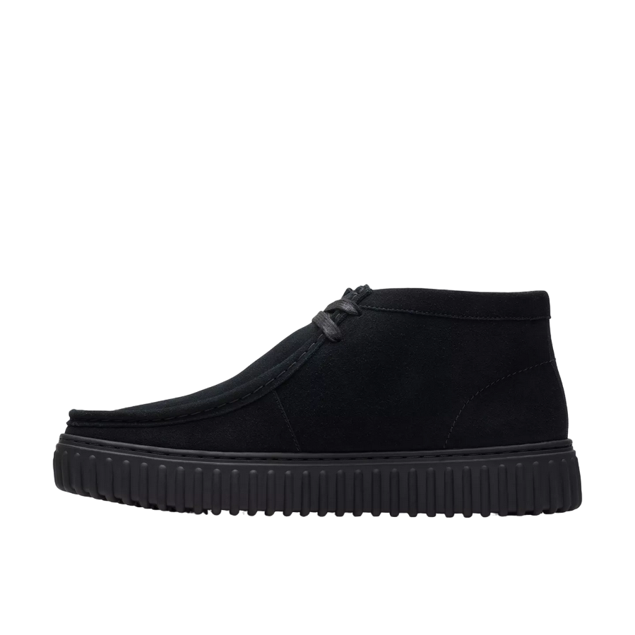 Clarks stivaletto in pelle scamosciata da uomo Torhill HI 173664 7 nero