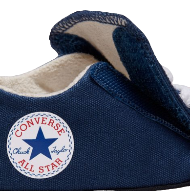 Dettaglio sistema Easy-On Converse Cribster 865158C con chiusura a strappo per facilità neonati