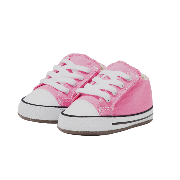 Dettaglio sistema Easy-On Converse Cribster 865160C con chiusura a strappo per facilità neonati