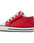 Dettaglio sistema Easy-On Converse Cribster 866933C con chiusura a strappo per facilità neonati