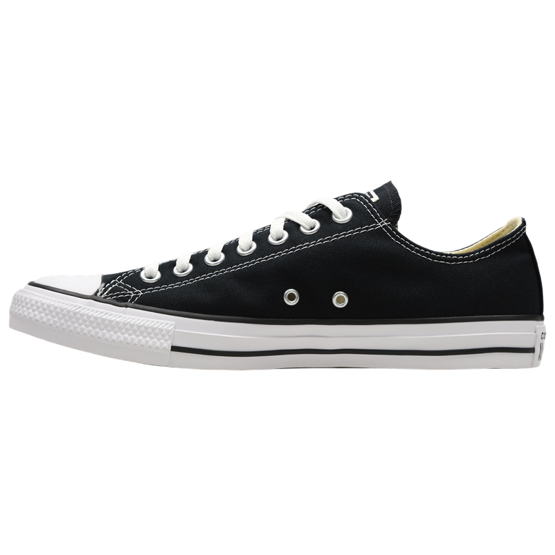 Sneakers Converse All Star Chuck Taylor OX M9166C nere unisex in tela canvas con design basso low-top, vista laterale esterna
