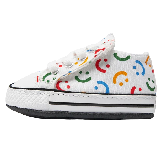 Converse scarpa da culla Chuck Taylor All Star Cribster Easy-On A06353C bianco-fantasia 1