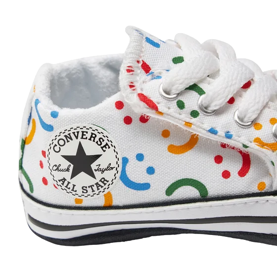 Converse scarpa da culla Chuck Taylor All Star Cribster Easy-On A06353C bianco-fantasia 3