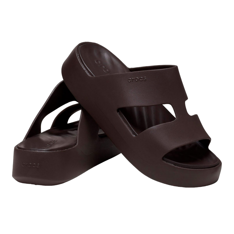 Crocs Ciabatta con zeppa da donna Getaway Platform H-Strap 209409-206 espesso