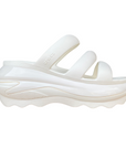 Sandalo Crocs Mega Crush Triple Strap 209842-0WV color gesso da donna con piattaforma alta e tre fasce