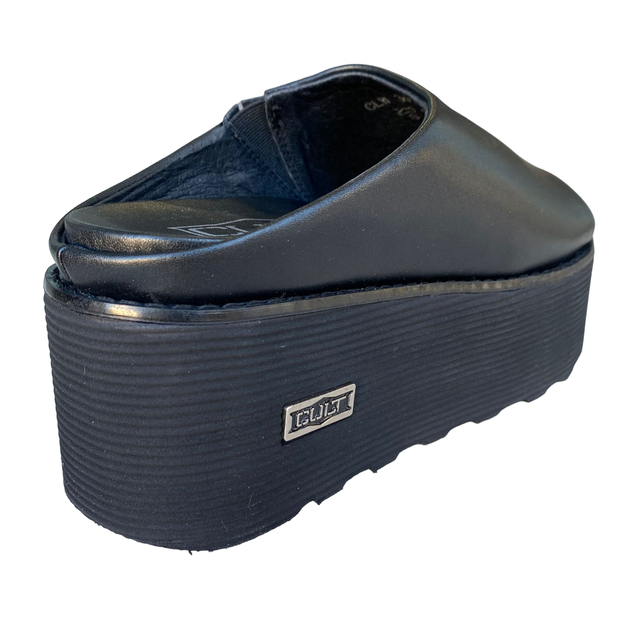 Cult Sandalo con zeppa da donna in pelle Nancy 3457 nero