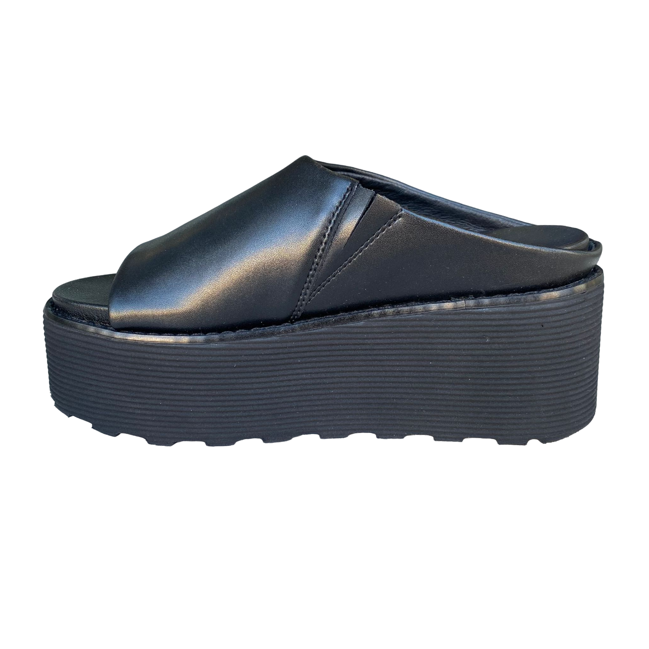Cult Sandalo con zeppa da donna in pelle Nancy 3457 nero