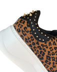 Cult Sneakers Donna Perry 4640 Low Jaguar PONY LEATHER CLW464000 - Dettaglio borchie