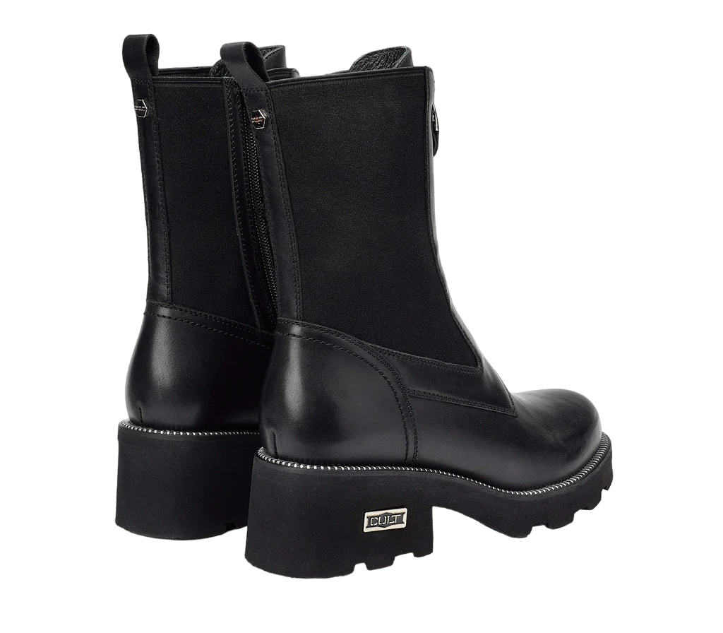 Cult stivale anfibio da donna con gambale elastico e zip Grace 3929 Mid CLW392900 nero gambale elastico