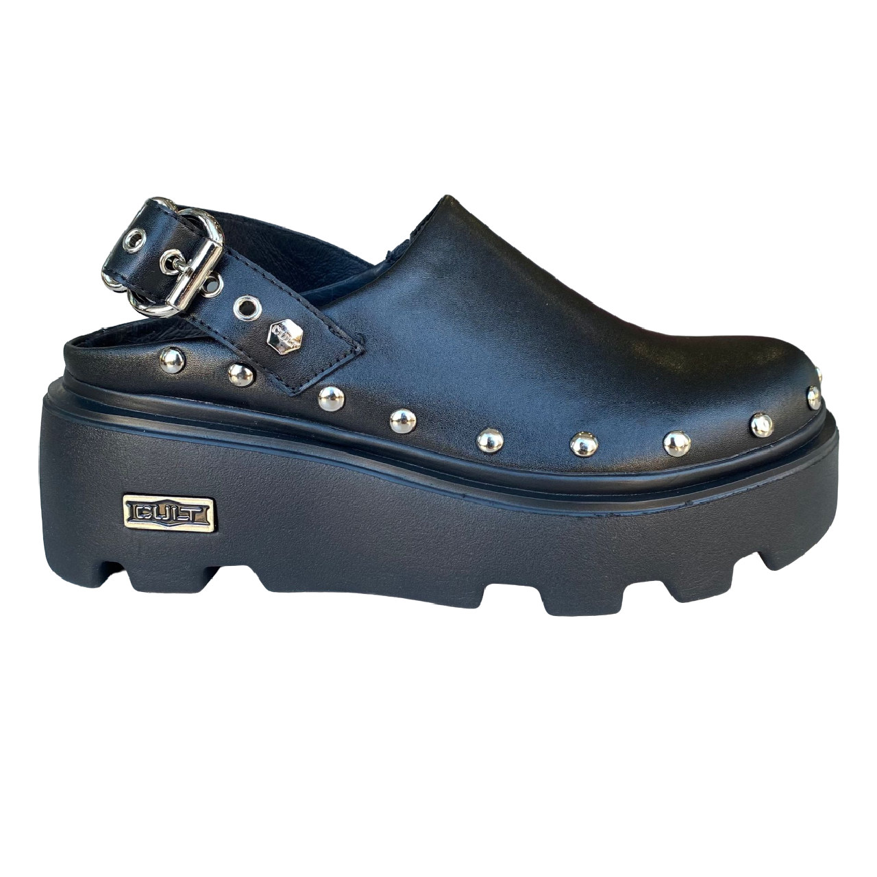 Cult sandalo Sabot da donna in pelle New Rock 3659 nero
