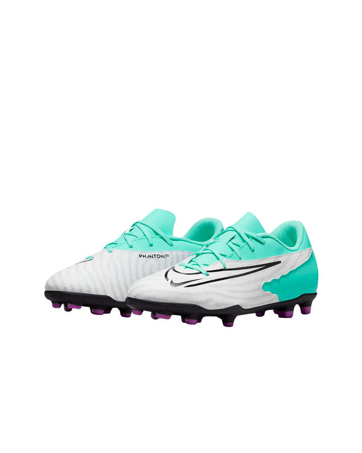 Nike scarpa da calcio da bambino e ragazzo Phantom GX Club FG/MG DD9564-300 turchese nero fucsia