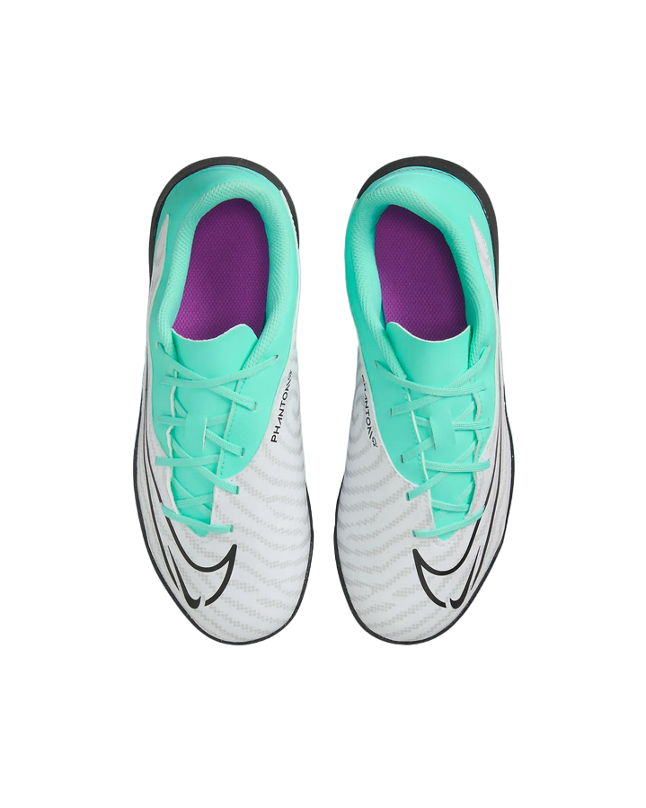 Nike boys' soccer shoe Phantom GX Club TF DD9567-300 turquoise fuchsia black
