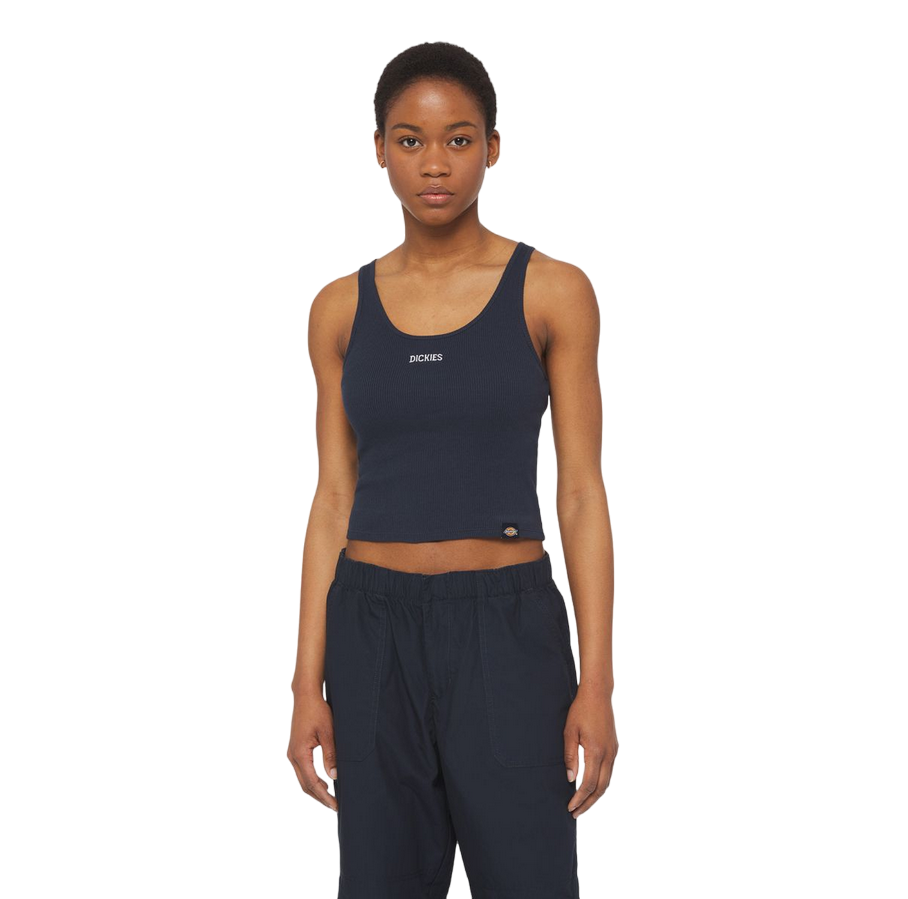 Dickies Canotta da donna a costine Yorktown DK0A4YRSDNX1 blu scuro