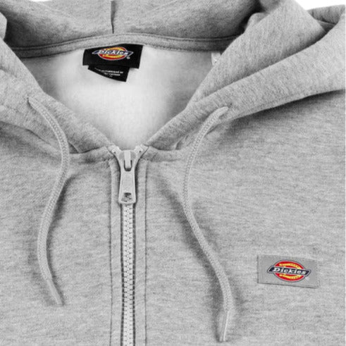 Dickies Felpa uomo con cappuccio e zip Oakpart DK0A4XD3HG01 grigio