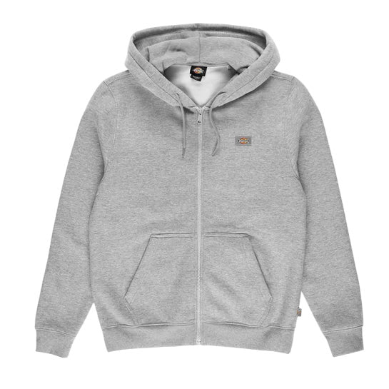 Dickies Felpa uomo con cappuccio e zip Oakpart DK0A4XD3HG01 grigio cerniera intera