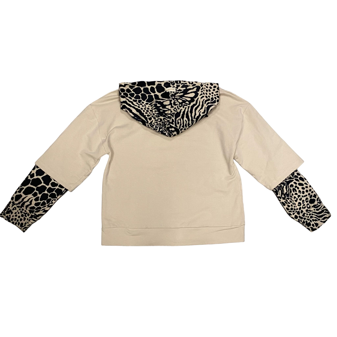 Dimensione Danza felpa da donna con cappuccio a fantasia animalier 24IDD72077 safari