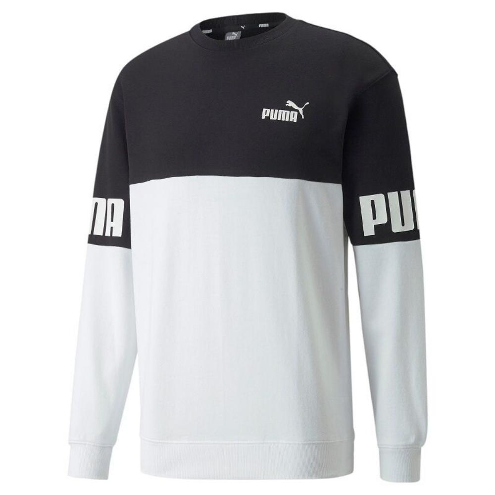 Puma Felpa girocollo Colorblock 848008 01 black-white