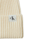 Calvin Klein Berretto a Costine Unisex Junior IU0IU00440PGB Panna