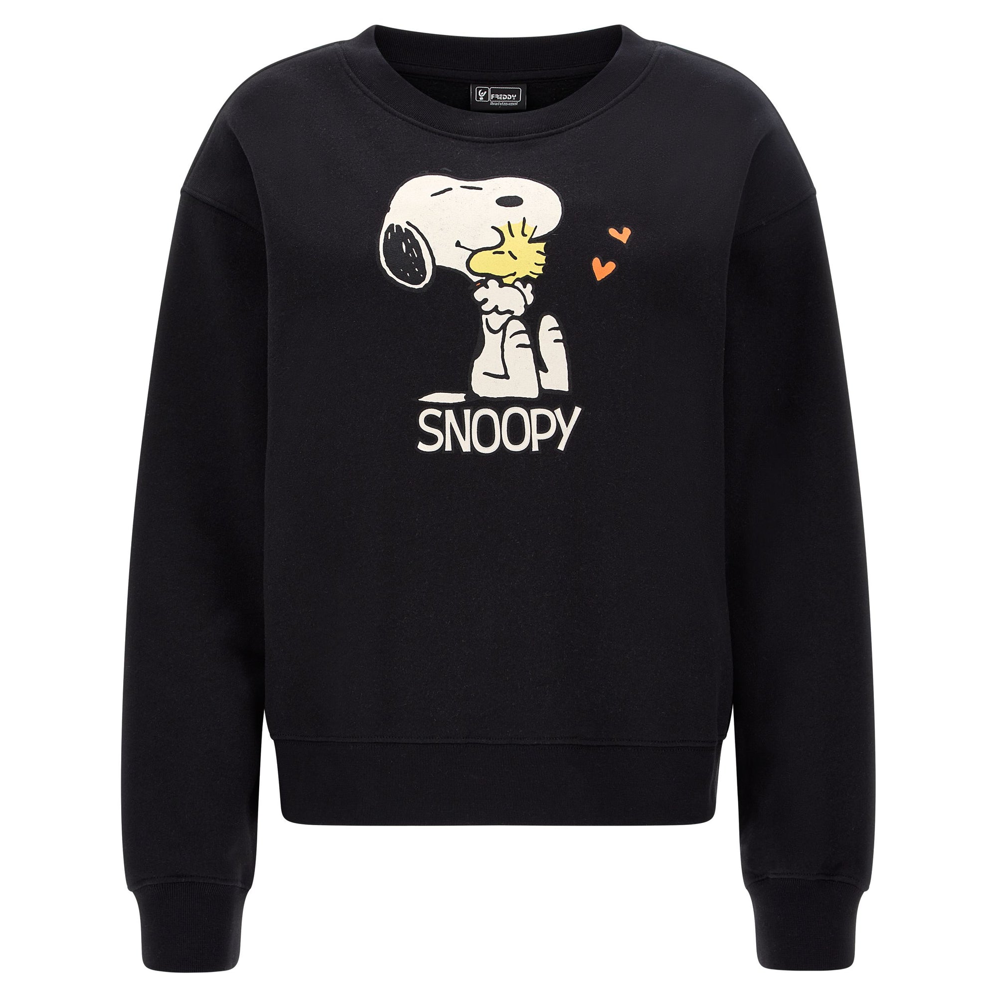 Freddy felpa girocollo da donna Snoopy F3WMCS2-ST1 N nero