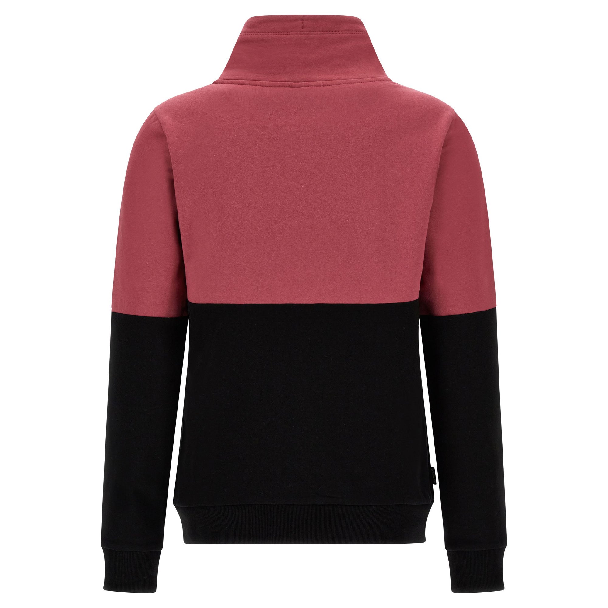 Freddy tuta sportiva da donna con zip e collo ad anello e inserto a fantasia F3WTRK3 F93N malaga-nero