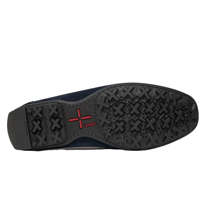 Geox Men's moccasin shoe in suede Kosmopolis + Grip U35CFB00020C4064 blue