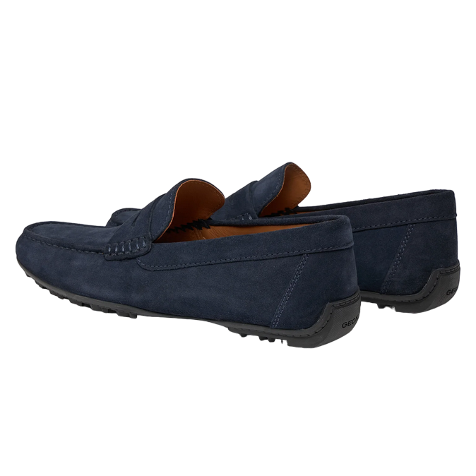 Geox Men's moccasin shoe in suede Kosmopolis + Grip U35CFB00020C4064 blue