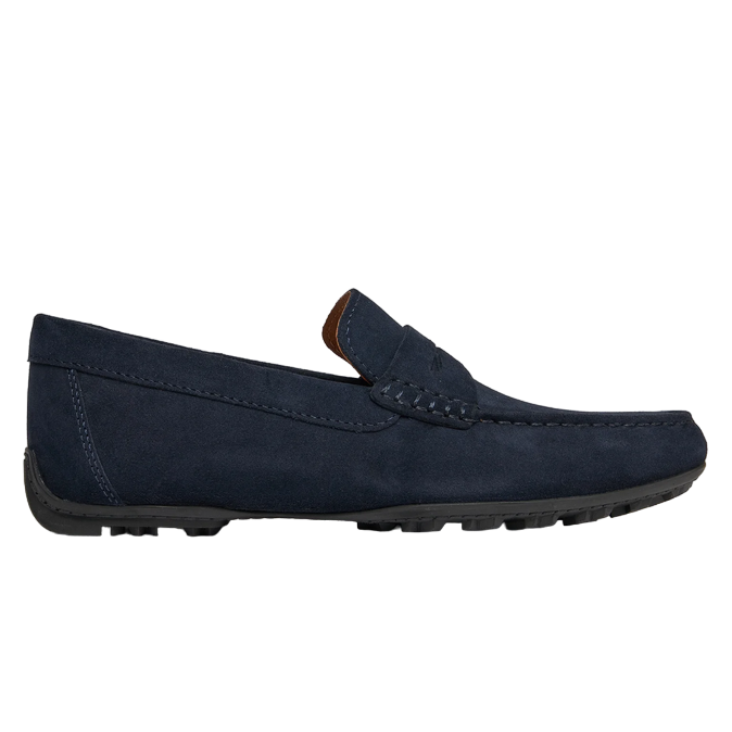 Geox Scarpa mocassino da uomo in camoscio Kosmopolis + Grip U35CFB00020C4064 blu