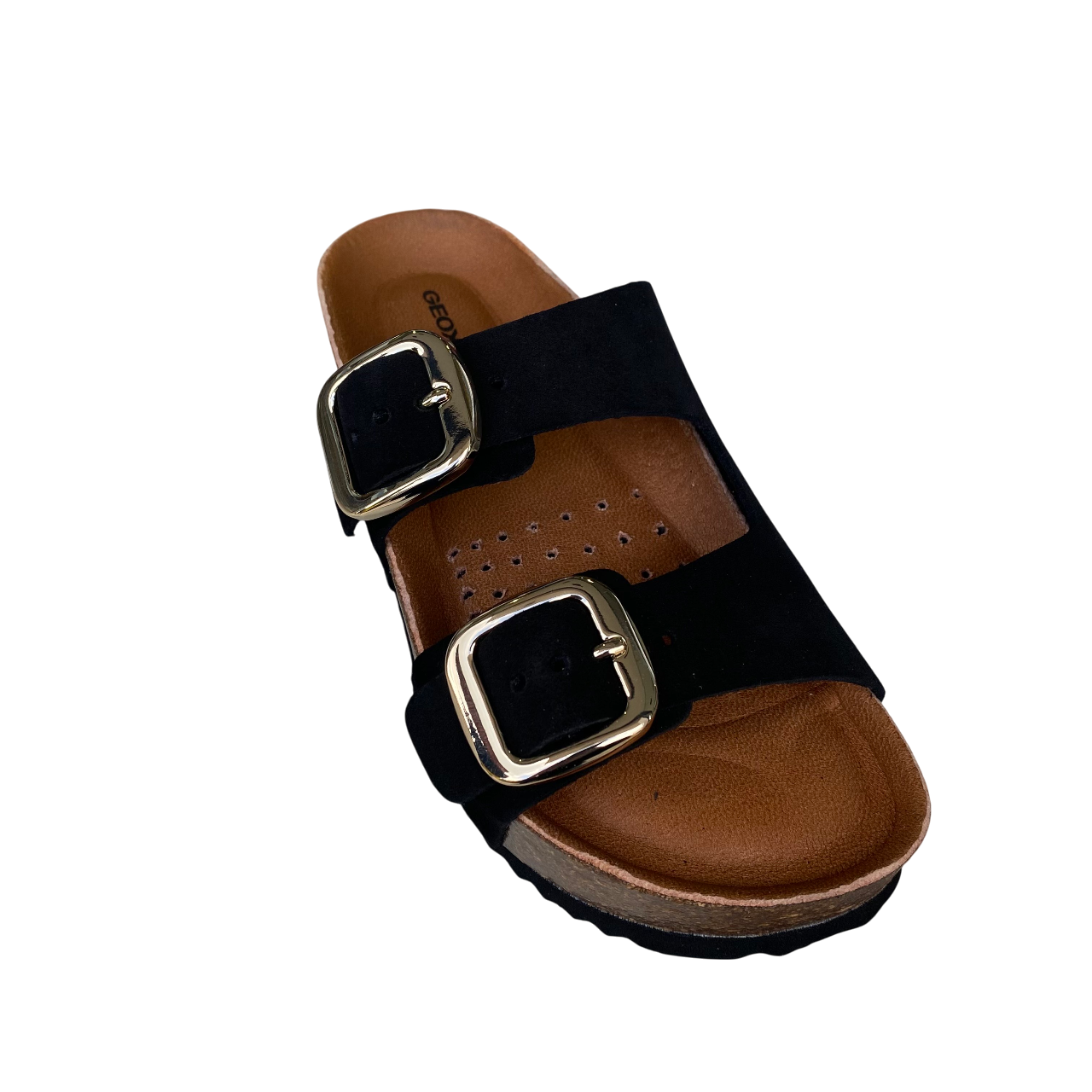 Geox sandalo da donna con zeppa D551DA 00022 C 9999 nero2