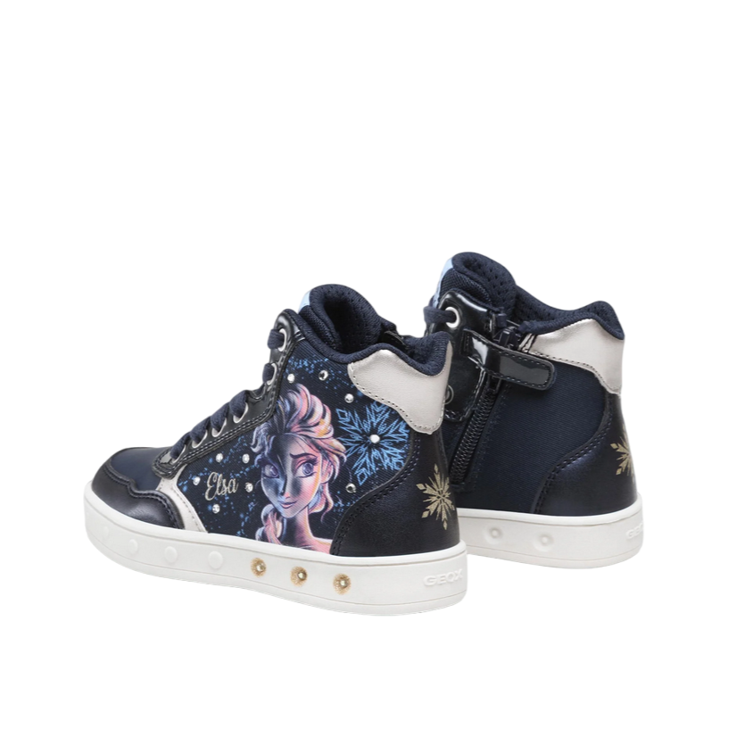 Geox children's sneakers shoe Frozen II Elsa Skylin J268WE 0ANAJ C4256 blue