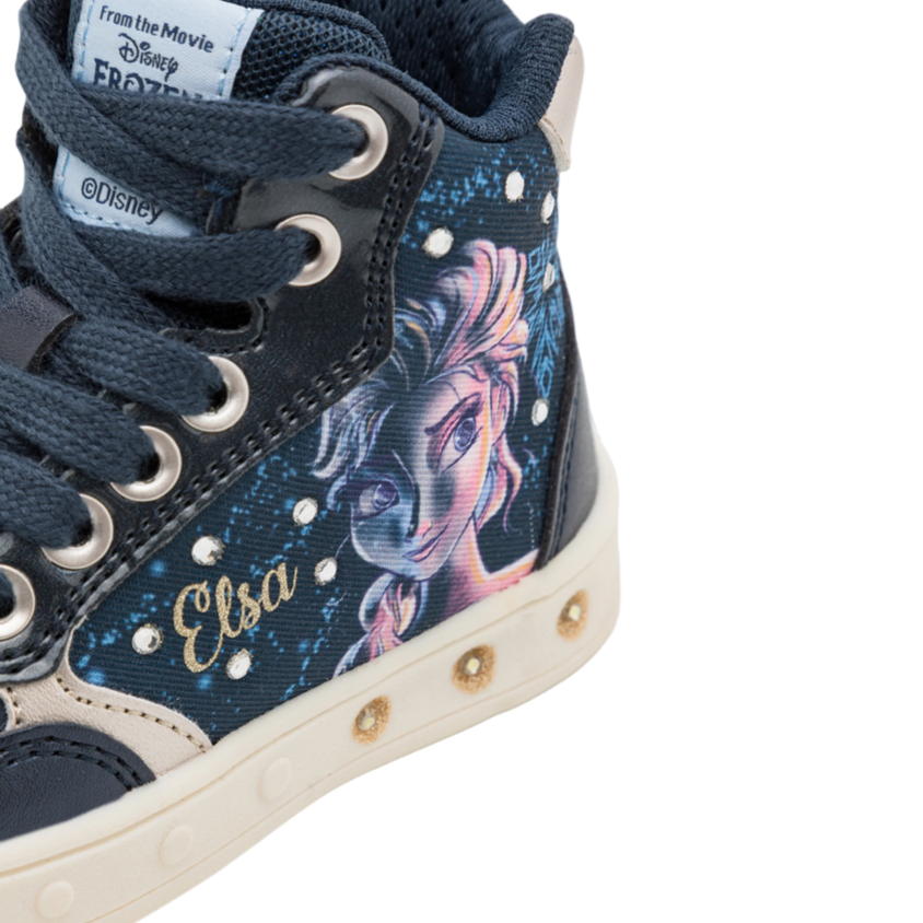 Geox children's sneakers shoe Frozen II Elsa Skylin J268WE 0ANAJ C4256 blue