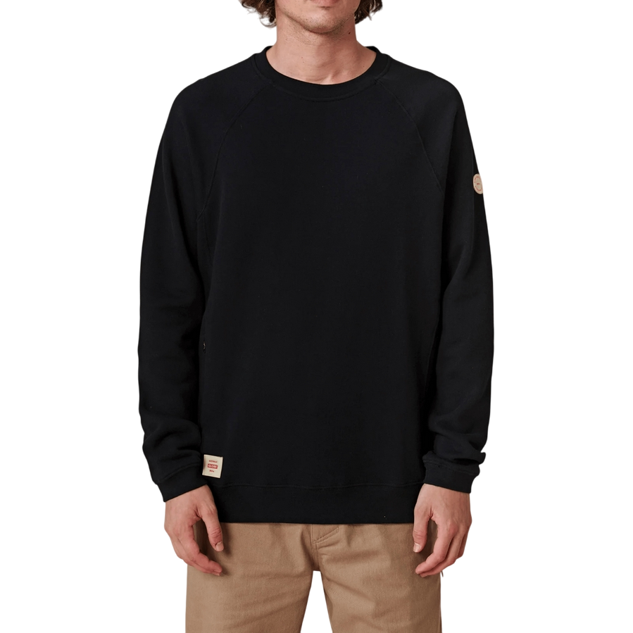 Globe Traveler Crew men's crewneck sweatshirt GB02003000BLK black
