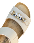 Goldstar ciabatta donna GS4888M beige dettaglio applicazione decorativa