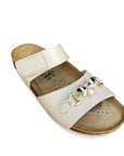 Goldstar ciabatta donna GS4888M beige vista dall'alto design elegante
