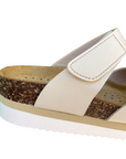 Goldstar ciabatta donna GS4888M beige vista tacco dettaglio fasce