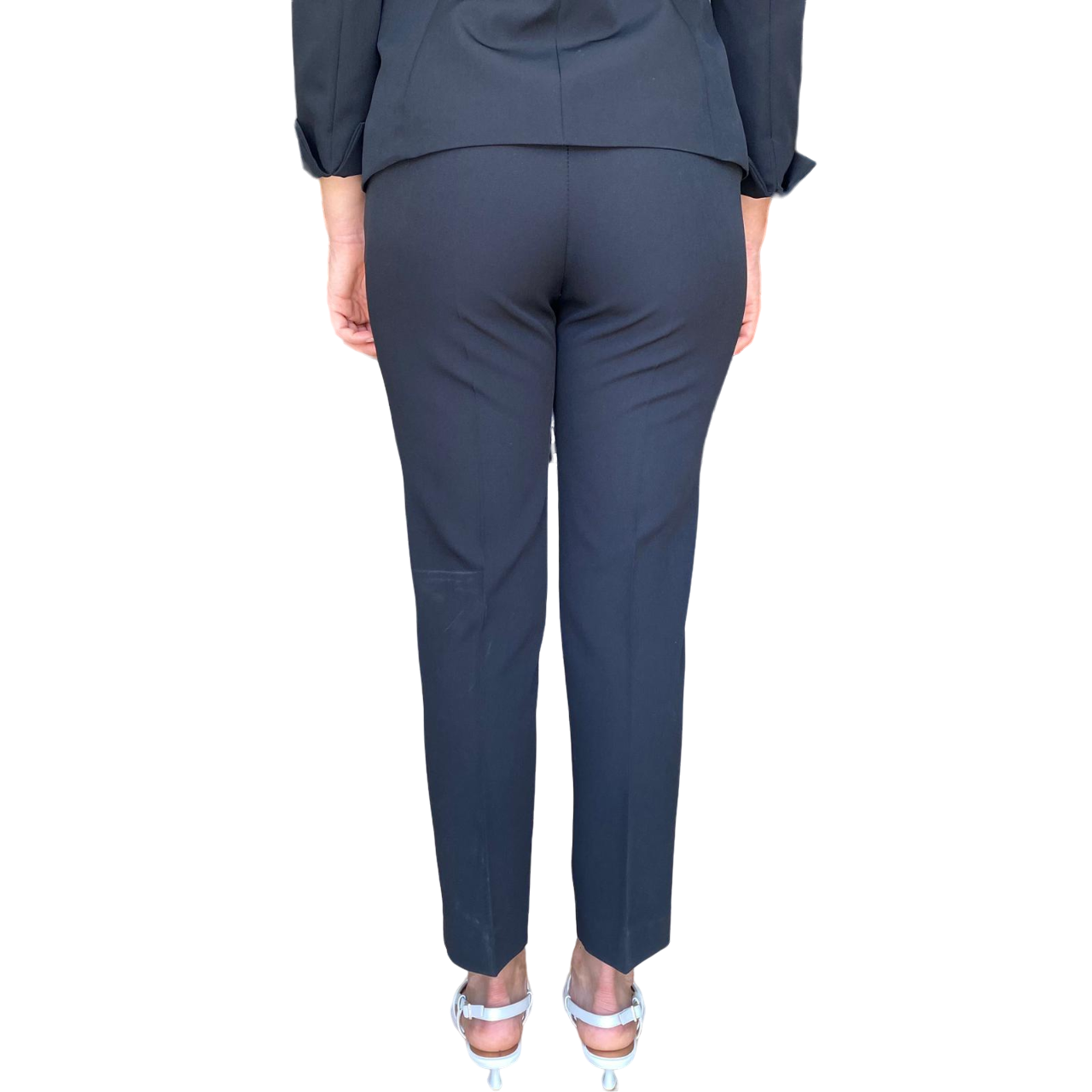 Griffai Women's suit with 3/4 sleeve jacket and stretch trousers DGP5001 black