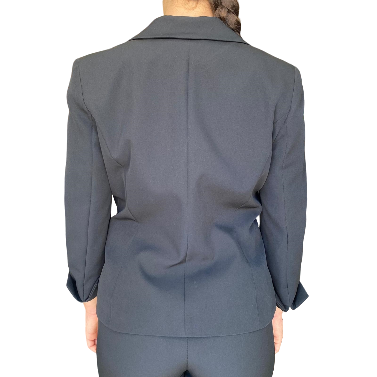 Griffai Women's suit with 3/4 sleeve jacket and stretch trousers DGP5001 black