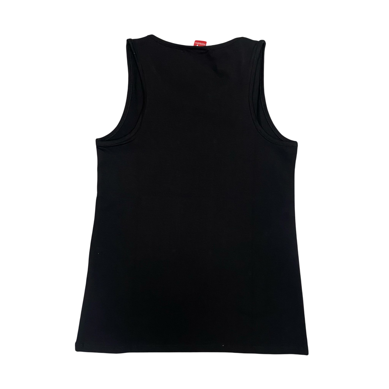 Hangar93 canotta da donna con logo strass Z633D NRO01 nero