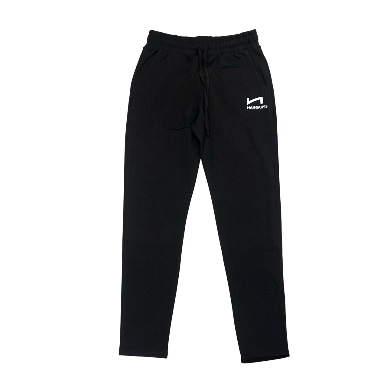 Hangar93 pantalone sportivo da uomo in cotone jersey z234U NRO1 nero