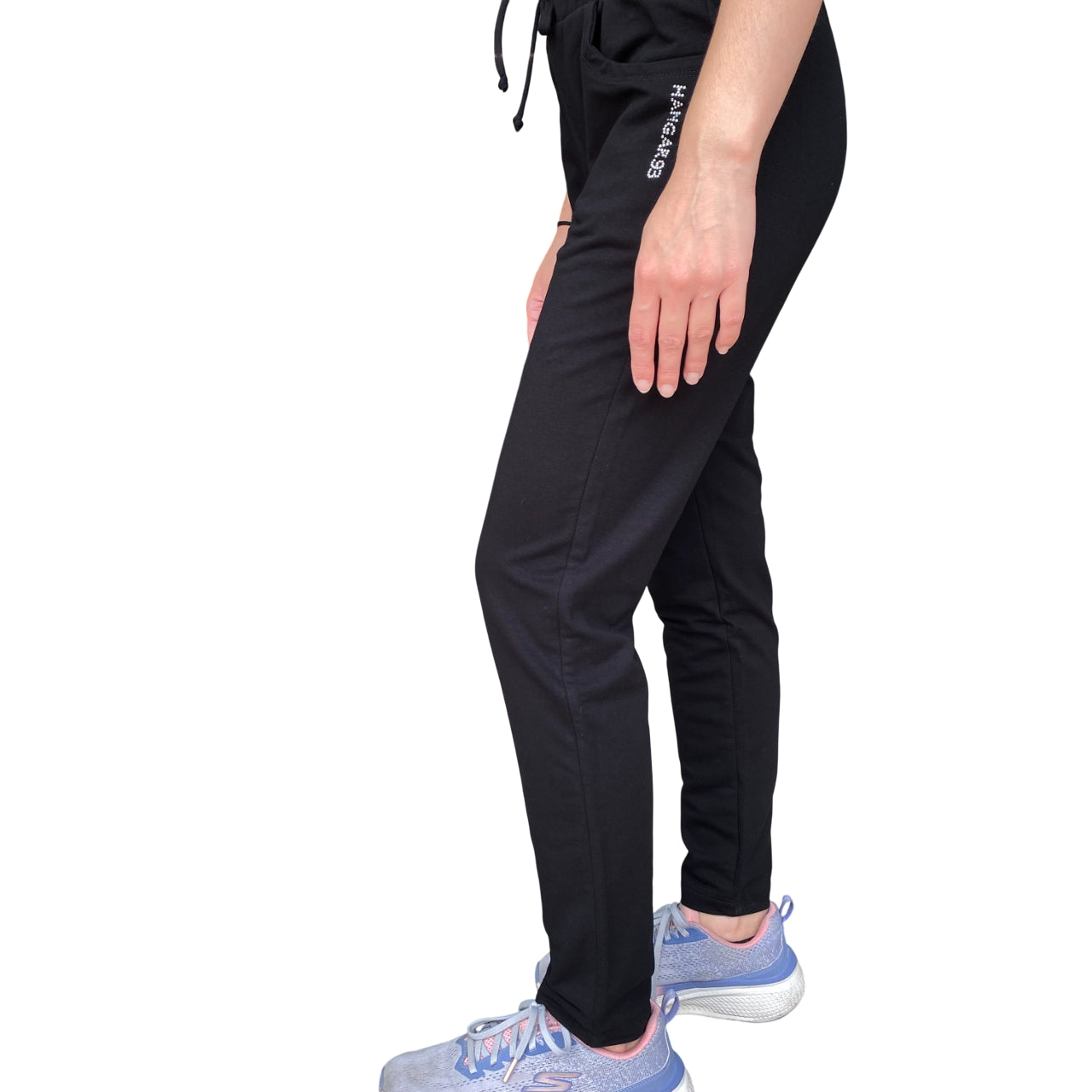 Hangar - Pantalone Donna Z636D+NRO01 Nero Senza Polsino - laterale