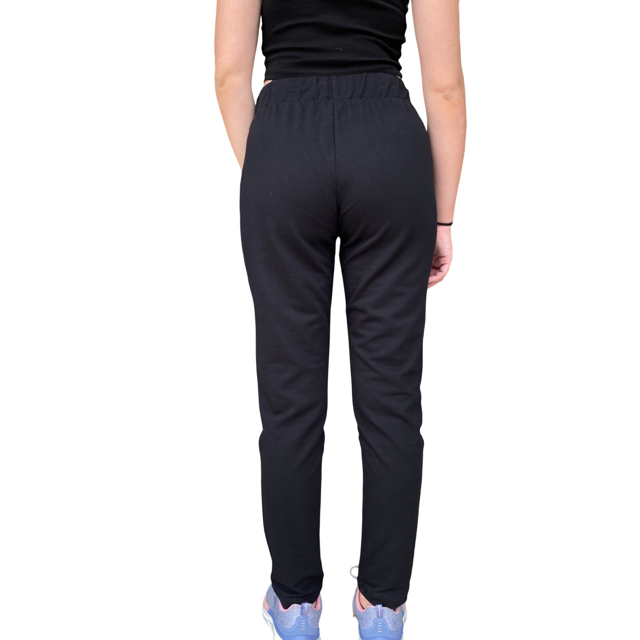 Hangar - Pantalone Donna Z636D+NRO01 Nero Senza Polsino - retro