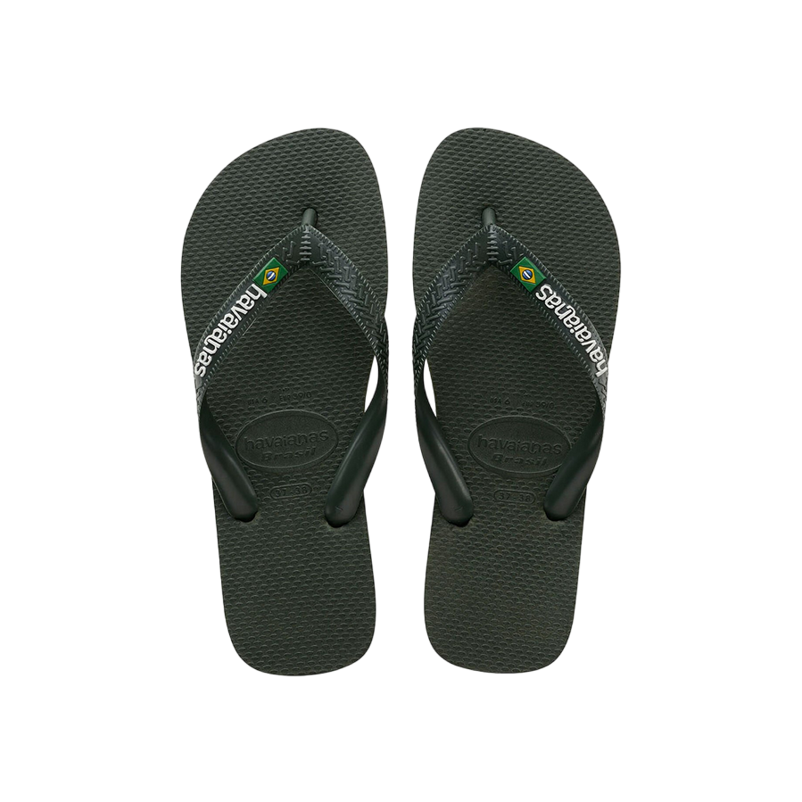 Havaianas ciabatta infradito Brasil Logo 4110850-5983 verde oliva-verde