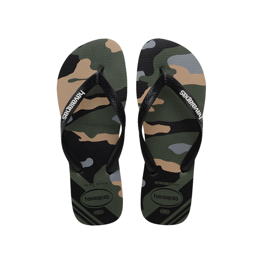 Havaianas ciabatta infradito Top Camu 4141398-6132 verde oliva-nero