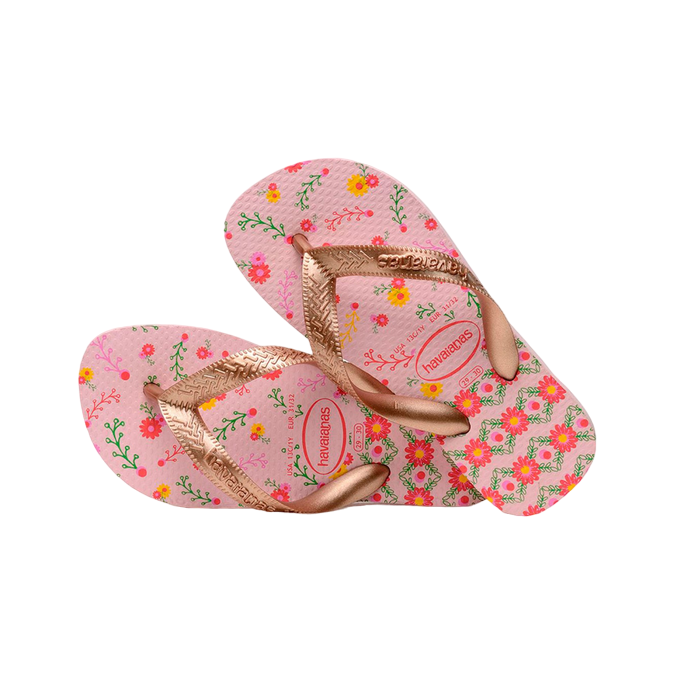 Havaianas ciabatta infradito da bambina Flores 4000052 7667 fiori di cristallo