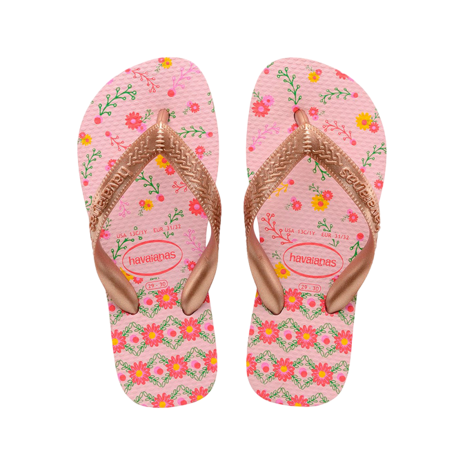 Havaianas ciabatta infradito da bambina Flores 4000052 7667 fiori di cristallo