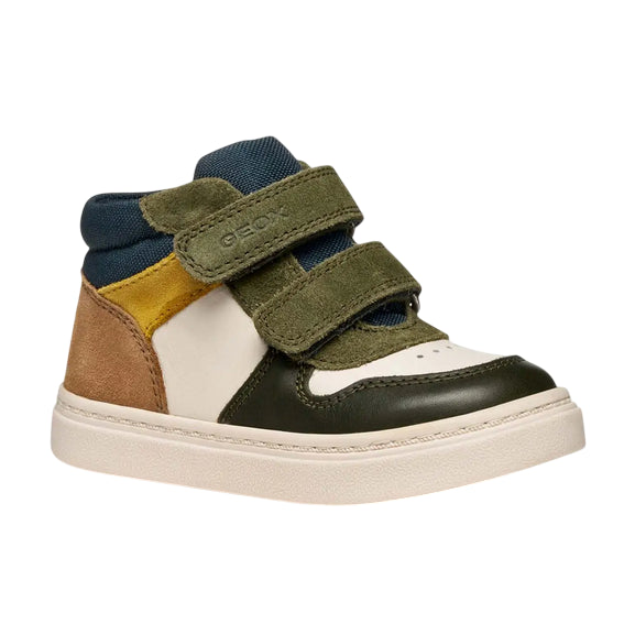 Geox Nashik Sneakers con strappo bimbo B465NA08522C1M3X beige-verde