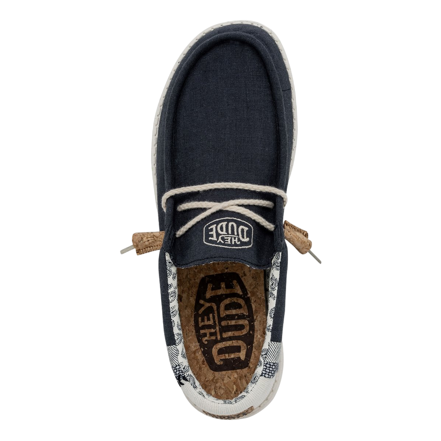 Hey Dude scarpa sneakers da uomo Wally Break Stitch 40015-410 blu 3