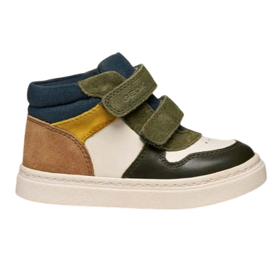 Geox Nashik Sneakers con strappo bimbo B465NA08522C1M3X beige-verde