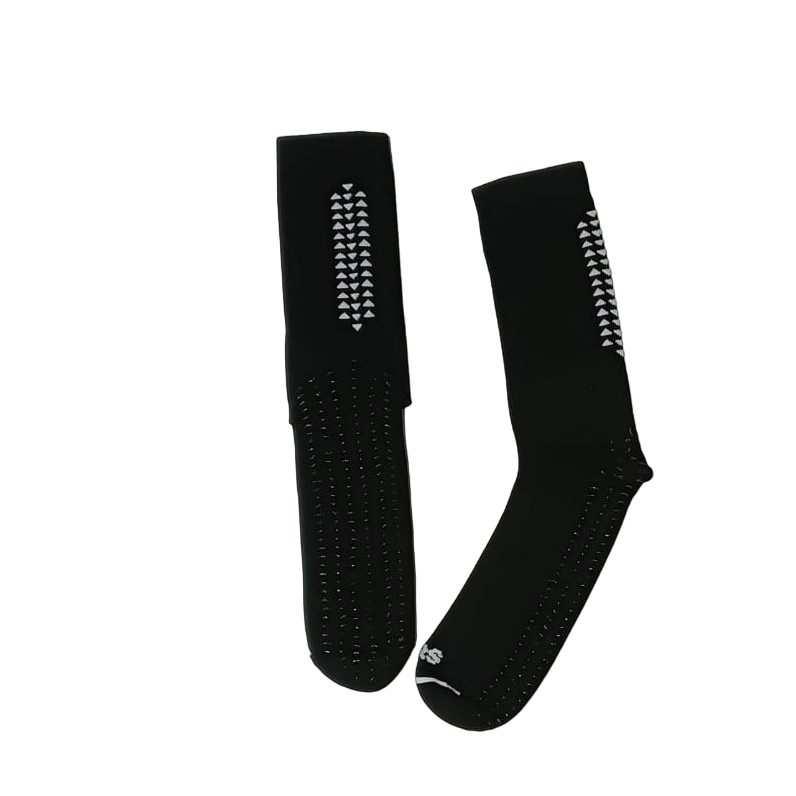 TRS calza tecnica da calcio + scaldamuscolo P644+P777 nero
