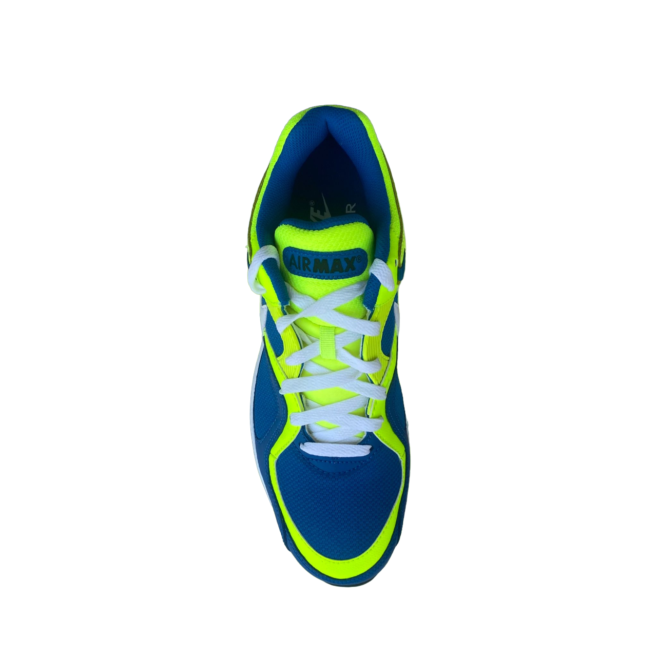 Nike men's sneakers Air Max Go Strong Essential 631718 700 fluorescent yellow-white-light blue